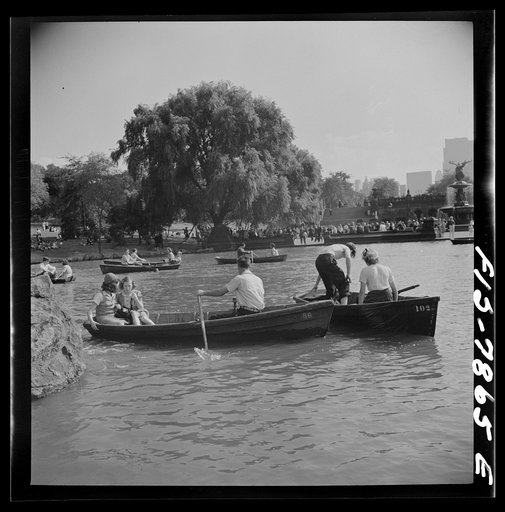 Untitled photo, possibly related to: New York, New York. Central Park lake on Sunday