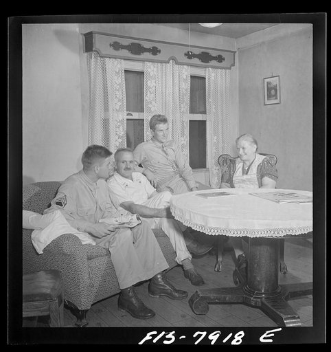Washington, D.C. Sergeant George Camblair while on a visit home finds that his younger brother is at home also on a furlough from the army