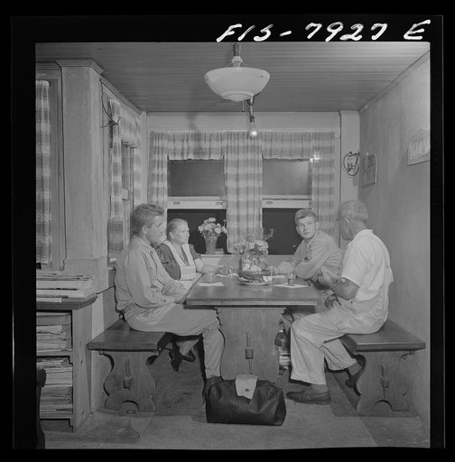Untitled photo, possibly related to: Washington, D.C. Sergeant George Camblair has a reunion with his family on a weekend furlough