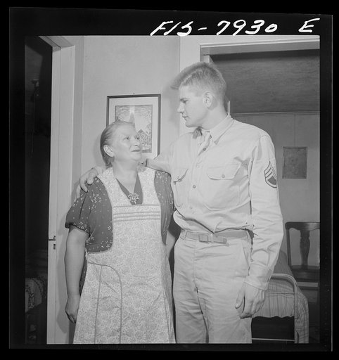 Washington, D.C. Sergeant George Camblair and his mother