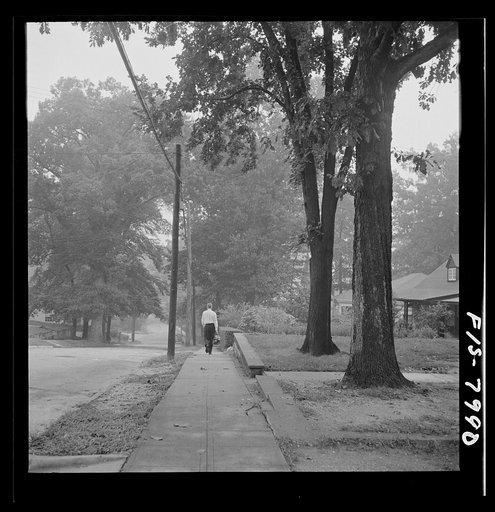 Untitled photo, possibly related to: Washington, D.C. George Camblair leaving home early in the morning to go to the Selective Service Board from which, with about fifty others, he will leave by train for the induction station