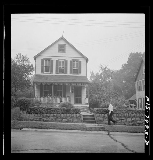 Untitled photo, possibly related to: Washington, D.C. George Camblair leaving home early in the morning to go to the Selective Service Board from which, with about fifty others, he will leave by train for the induction station