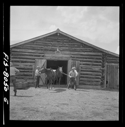 Big Hole Valley, Beaverhead County, Montana. On a cattle ranch
