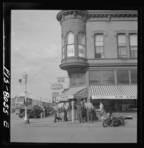 Dillon, Montana. Street corner. Dillon is the trading center for a prosperous cattle and sheep country