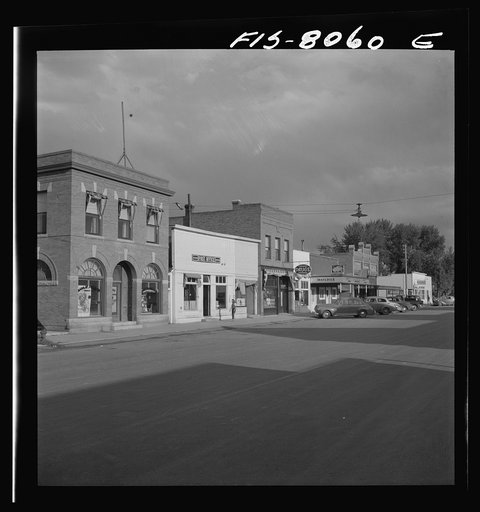 Sheridan, Montana. Main street. Sheridan is a trading center for a cattle and agricultural and mining section