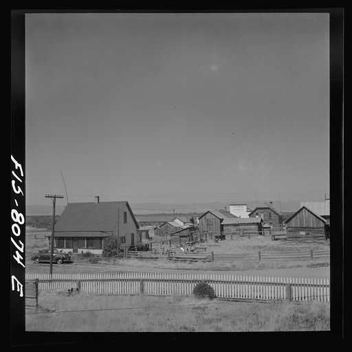 Wisdom, Montana. Typical buildings