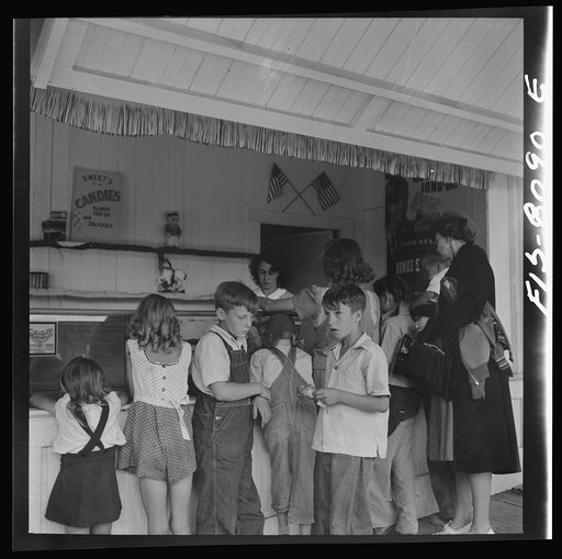 Butte, Montana. Porch of pavilion at Columbia Gardens, an outdoor amusement resort