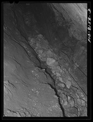 Butte, Montana. Anaconda Copper Mining Company. Slushing or removing copper ore from stops
