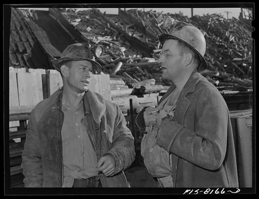 Butte, Montana. Anaconda Copper Mining Company. Geologists on the surface prior to going down into mine; because of the complex structure, geological direction is needed constantly in mining operations