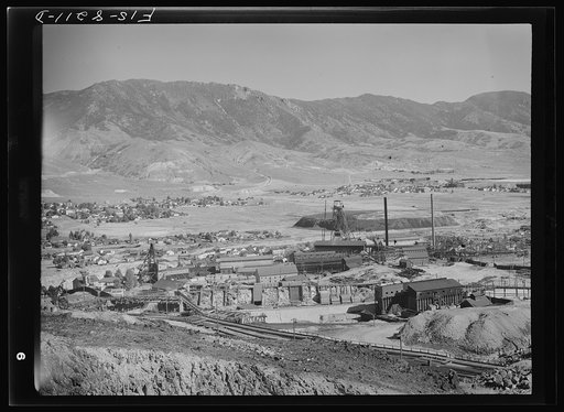 Butte, Montana. Anaconda Copper Mining Company. Some of the copper mines