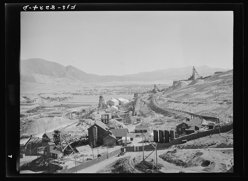 Butte, Montana. Anaconda Copper Mining Company. Copper mines on the richest hill on earth