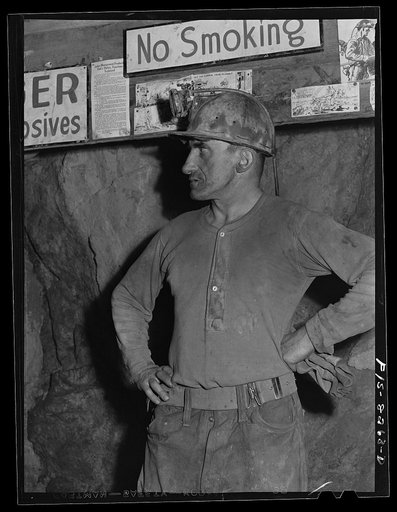 Butte, Montana. Anaconda Copper Mining Company. John Herlihy, shift boss at the mountain con copper mine