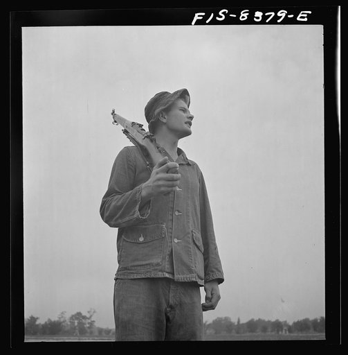Fort Belvoir, Virginia. Sergeant George Camblair drilling his squad