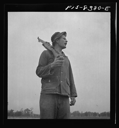 Fort Belvoir, Virginia. Sergeant George Camblair drilling his squad