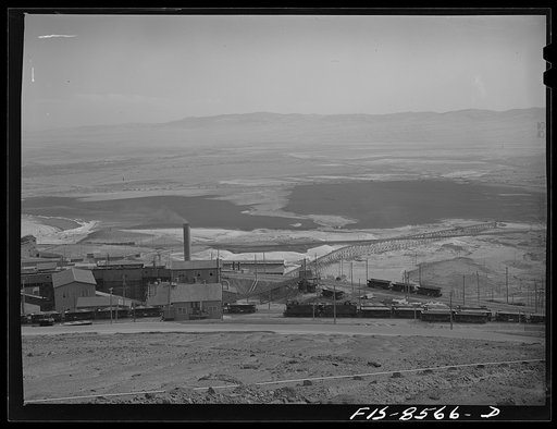 Anaconda smelter, Montana. Anaconda Copper Mining Company. Part of the smelter