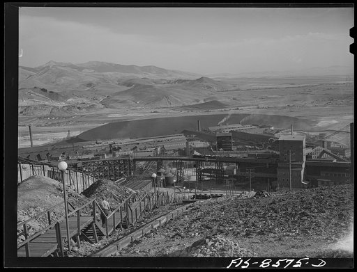 Anaconda smelter, Montana. Anaconda Copper Mining Company. Part of the smelter