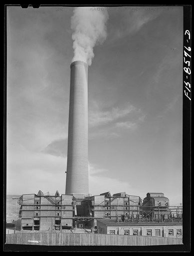Anaconda smelter, Montana. Anaconda Copper Mining Company. Smokestack, which is the largest in the world: 585 feet in height with a diameter at base of seventy-five feet and at top of sixty feet. Flue gases are discharged at the rate of three to four million cubic feet per minute. The arsenic plant 