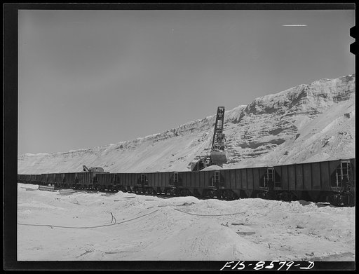 Anaconda smelter, Montana. Anaconda Copper Mining Company. Improvements in concentration and smelting processes enable the Anaconda Copper Mining Company to profitably refine their tailings from operations conducted some twenty years ago. Standard cars are loaded with tailings and shipped to the sme