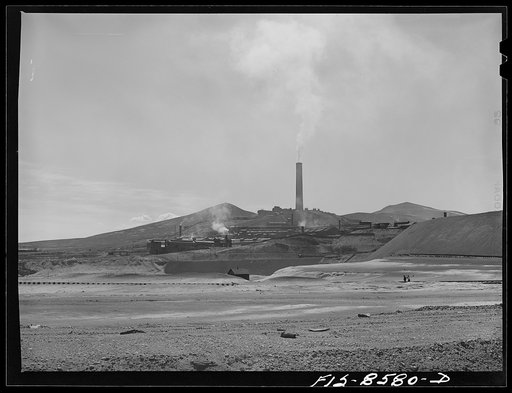 Anaconda smelter, Montana. Anaconda Copper Mining Company. Part of the smelter