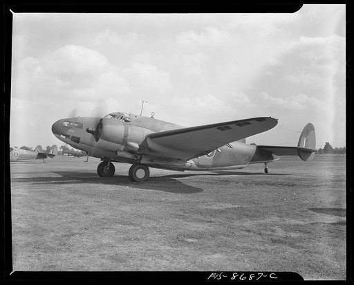 Wayne County Airport, a United States Army Air Corps air ferry command base sixteen miles from Detroit, Michigan. Warming up the ship