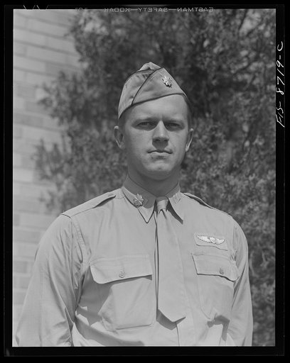Untitled photo, possibly related to: Wayne County Airport, a United States Army Air Corps air ferry command base sixteen miles from Detroit, Michigan. Major Harry Barnes Johansen of Saint Louis, Missouri, who was formerly a wholesale shoe salesman