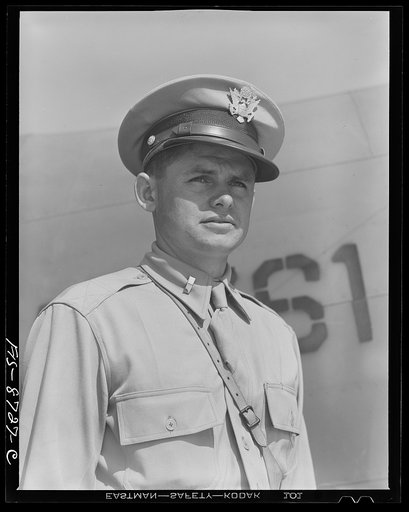 Wayne County Airport, a United States Army Air Corps air ferry command base sixteen miles from Detroit, Michigan. Second Lieutenant Joseph Lawrence Halsmer