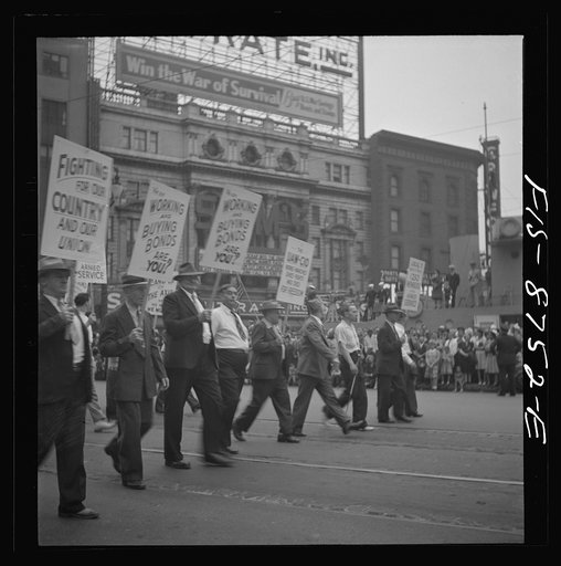 Detroit (vicinity), Michigan. Marchers in the Labor Day parade
