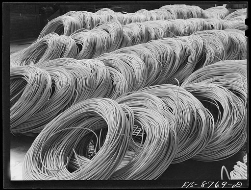 Great Falls, Montana. Anaconda Wire and Cable Company. Copper rods