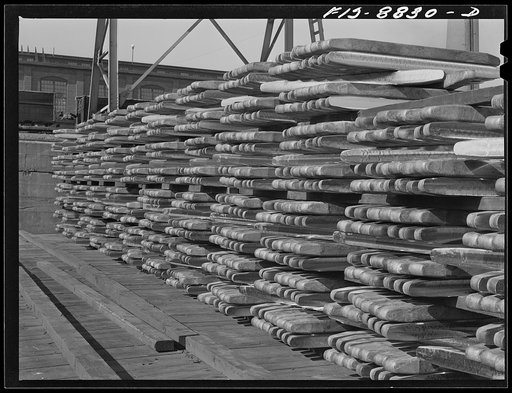 Great Falls, Montana. Anaconda Copper Mining Company. Wire bars