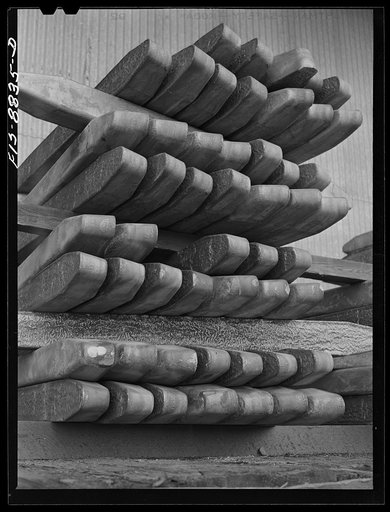 Great Falls, Montana. Anaconda Wire and Cable Company. Wire bars