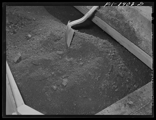 Ben Bow chromite mine, Stillwater County, Montana. Chrome ore as it comes from the mine