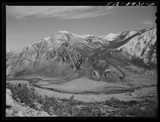 Ben Bow chromite mine, Stillwater County, Montana. Scene near the chromite mines