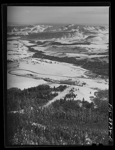 Stillwater County, Montana. The Ben Bow chromite mill is in the mountains