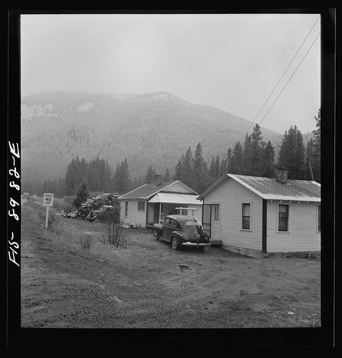 Untitled photo, possibly related to: Neihart, Montana. First snow of the season