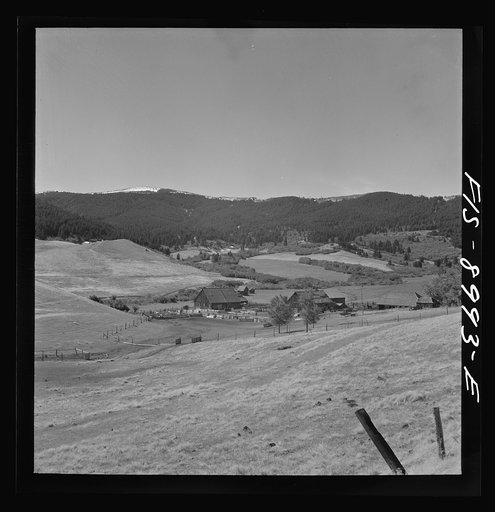 Park County, Montana. Cattle ranch