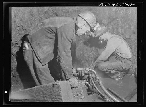 Ben Bow chromite mine, Stillwater County, Montana. Drilling for chrome ore