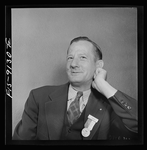 New York, New York. Marine and shipbuilding workers' convention. A delegate of German extraction