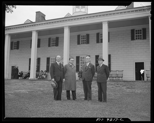 Untitled photo, possibly related to: Mount Vernon, Virginia. Turkish journalists visiting the home of George Washington