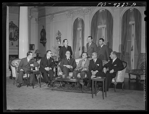 Untitled photo, possibly related to: Washington, D.C. A group of Turkish journalists on a visit to the United States