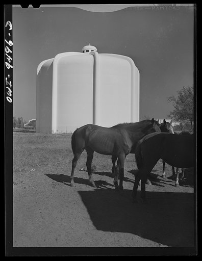 Tulsa, Oklahoma. Oil tank on the grounds of the international petroleum exposition