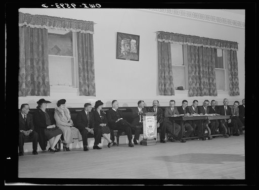 Butte, Montana. Meeting of the Serbian-American society