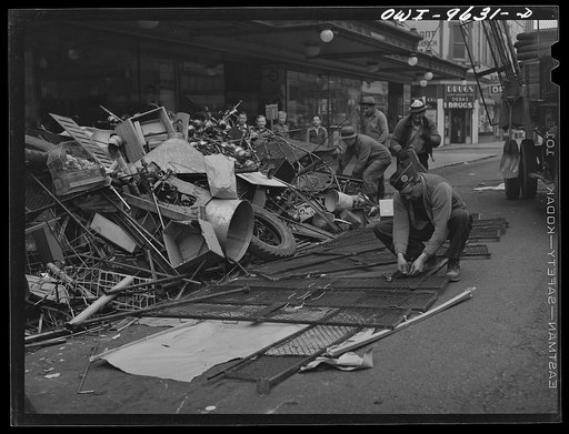 Butte, Montana. Collecting scrap during the salvage campaign