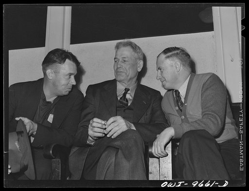 Butte, Montana. Members of the engineers' union at a meeting