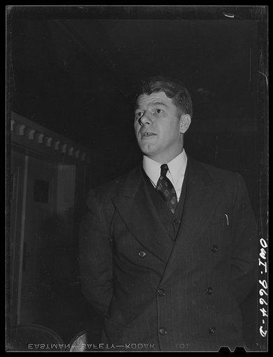 Butte, Montana. Victor Rauh speaking from the floor during a meeting of miners' union