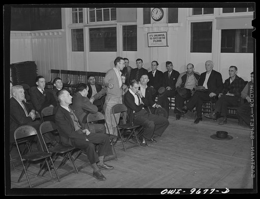 Butte, Montana. Meeting of the engineers' union