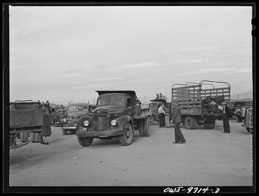 Untitled photo, possibly related to: Butte, Montana. Waiting for the start of the scrap salvage campaign