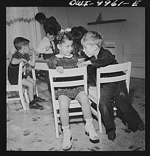 New York, New York. Children's Colony, a school for refugee children administered by a Viennese. Five-year-old class