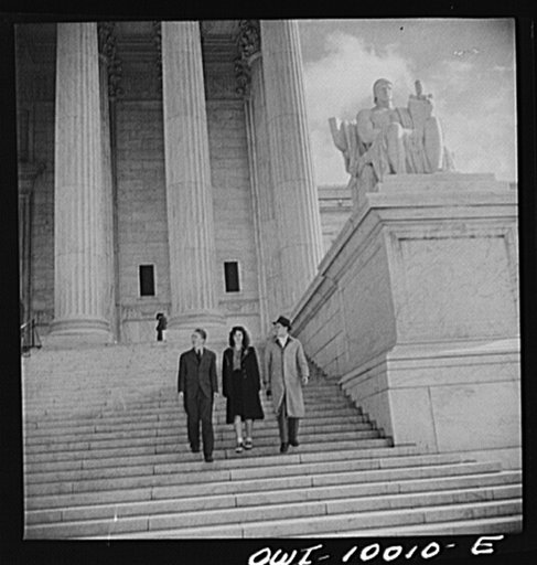 Washington, D.C. Under the auspices of the Bureau of University Travel and the National Capital School Visitors' Council, over 200 high school students chosen for their intellectual alertness visited Washington for a week. Examining a relief map at the Pan-American Union