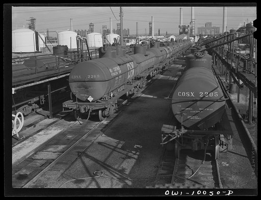 Tulsa, Oklahoma. Loading rack at the Mid-continent refinery