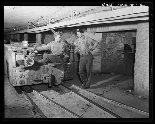 Pittsburgh, Pennsylvania (vicinity). Montour no. 4 mine of the Pittsburgh Coal Company. Dispatcher giving orders to a driver who is going on a mine trip